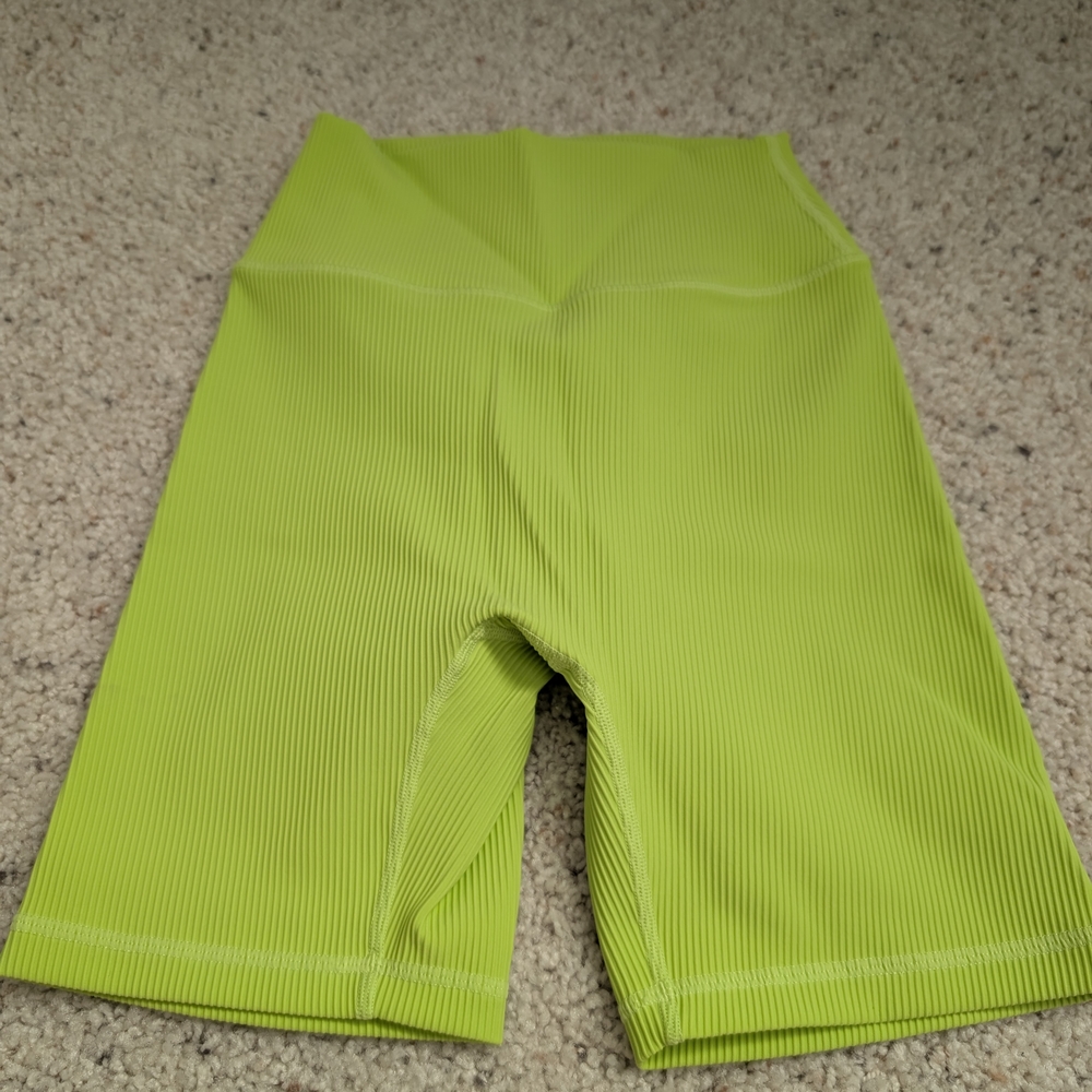 Vibrant Lime Athletic Shorts for Women